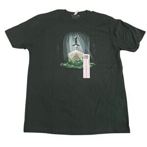 TeeTurtle Sword in the D20 Graphic T-Shirt in Green, Size L​​